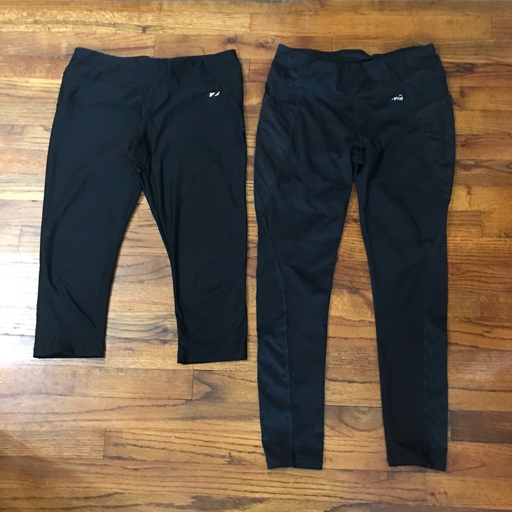 Ladies Black Avia Stretch Leggings Pants
1 Ankle Length & 1 Capri
Stretch Waist - Picture 7 of 8